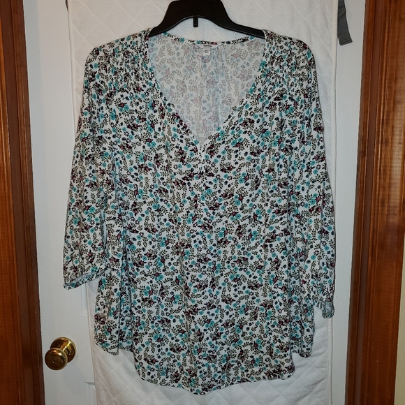 Sonoma Tops - Sonoma XXL floral shirt top blouse NWT